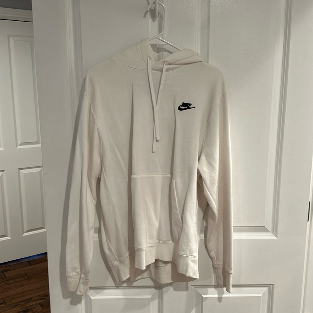 White Nike hoodie